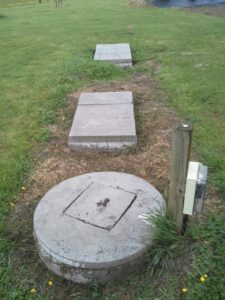 Septech 2000 wastewater treatment unit installed at a property